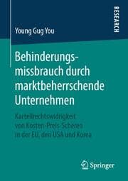 Cover von Behinderungsmissbrauch durch marktbeherrschende Unternehmen