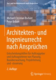 Cover von Architekten- und Ingenieurrecht nach Ansprüchen