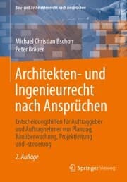 Cover von Architekten- und Ingenieurrecht nach Ansprüchen