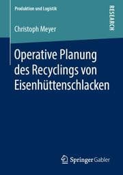 Cover von Operative Planung des Recyclings von Eisenhüttenschlacken