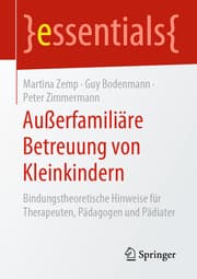 Cover von Außerfamiliäre Betreuung von Kleinkindern