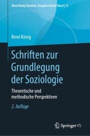 Cover von Schriften zur Grundlegung der Soziologie