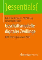 Cover von Geschäftsmodelle digitaler Zwillinge