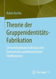 Cover von Theorie der Gruppenidentitäts-Fabrikation