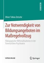 Cover von Zur Notwendigkeit von Bildungsangeboten im Maßregelvollzug