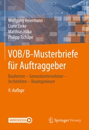 Cover von VOB/B-Musterbriefe für Auftraggeber
