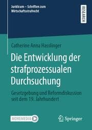 Cover von Die Entwicklung der strafprozessualen Durchsuchung