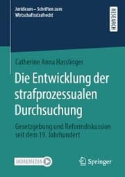 Cover von Die Entwicklung der strafprozessualen Durchsuchung