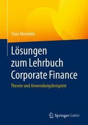 Cover von Lösungen zum Lehrbuch Corporate Finance