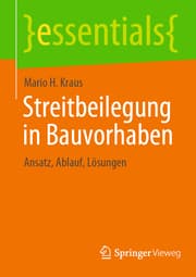 Cover von Streitbeilegung in Bauvorhaben