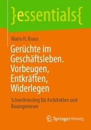 Cover von Gerüchte im Geschäftsleben. Vorbeugen, Entkräften, Widerlegen