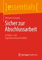 Cover von Sicher zur Abschlussarbeit