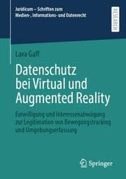Cover von Datenschutz bei Virtual und Augmented Reality