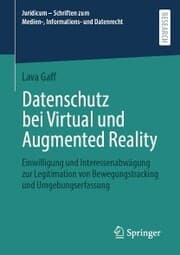 Cover von Datenschutz bei Virtual und Augmented Reality