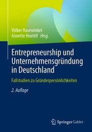 Cover von Entrepreneurship und Unternehmensgründung in Deutschland