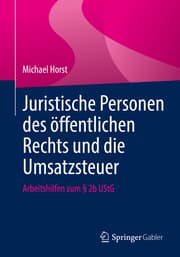 Cover von Juristische Personen des öffentlichen Rechts und die Umsatzsteuer