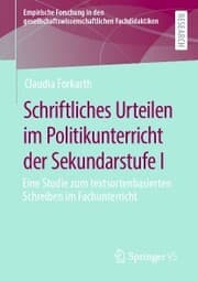 Cover von Schriftliches Urteilen im Politikunterricht der Sekundarstufe I