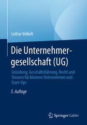Cover von Die Unternehmergesellschaft (UG)