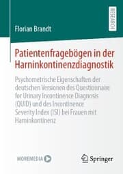 Cover von Patientenfragebögen in der Harninkontinenzdiagnostik