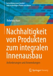 Cover von Nachhaltigkeit von Produkten zum integralen Innenausbau