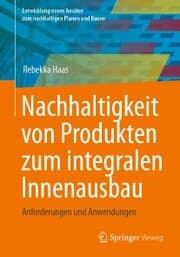 Cover von Nachhaltigkeit von Produkten zum integralen Innenausbau