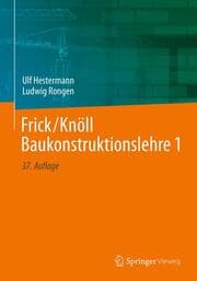Cover von Frick/Knöll Baukonstruktionslehre 1