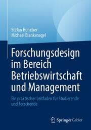 Cover von Forschungsdesign im Bereich Betriebswirtschaft und Management