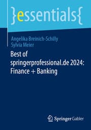 Cover von Best of springerprofessional.de 2024: Finance + Banking