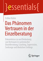 Cover von Das Phänomen Vertrauen in der Einzelberatung