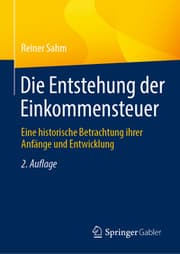 Cover von Die Entstehung der Einkommensteuer
