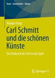 Cover von Carl Schmitt und die schönen Künste