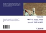 Cover von Effects of feeding protein on performance in brooding Khaki Campbell