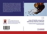 Cover von Law of Similia cannot be altered by Patents a Review