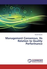 Cover von Management Consensus, Its Relation to Quality Performance