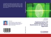 Cover von Implementation Of Authentication In E-Governance-an Uml Based Approach