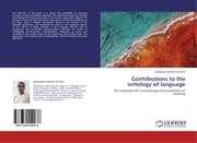 Cover von Contributions to the ontology of language