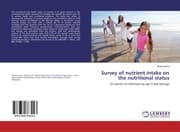 Cover von Survey of nutrient intake on the nutritional status