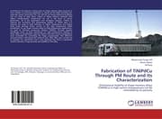 Cover von Fabrication of TiNiPdCu Through PM Route and Its Characterization