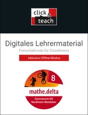 Cover von mathe.delta NRW click & teach 8 Box