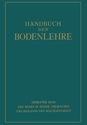Cover von Der Boden in Seiner Chemischen und Biologischen Beschaffenheit