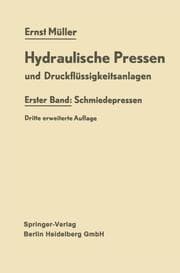 Cover von Hydraulische Pressen und Druckflüssigkeitsanlagen 1