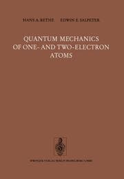 Cover von Quantum Mechanics of One- and Two-Electron Atoms
