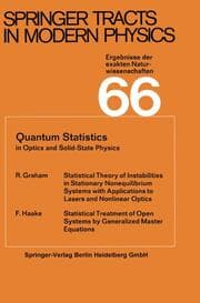 Cover von Quantum Statistics in Optics and Solid-State Physics
