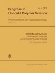 Cover von Colloids and Surfaces