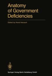 Cover von Anatomy of Government Deficiencies