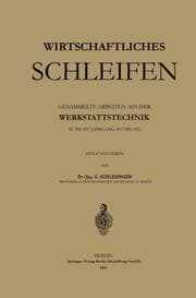 Cover von Wirtschaftliches Schleifen