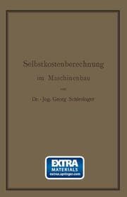 Cover von Selbstkostenberechnung im Maschinenbau