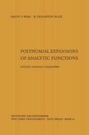 Cover von Polynomial expansions of analytic functions