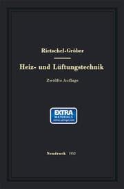 Cover von H.Rietschels Lehrbuch der Heiz- und Lüftungstechnik