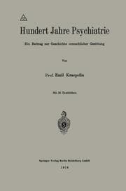 Cover von Hundert Jahre Psychiatrie